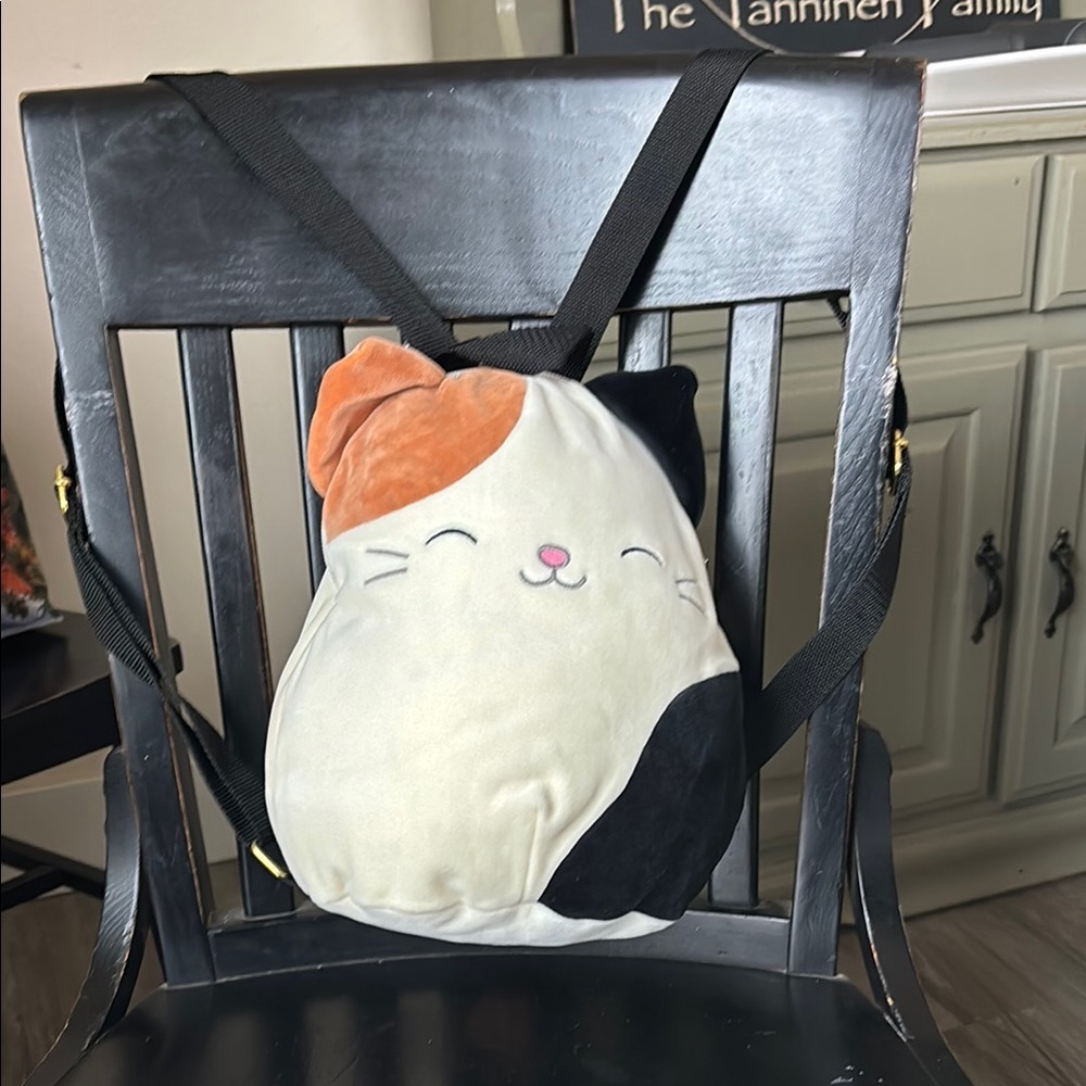 💐Squishmallows Calico Cat Plush Backpack